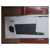 VIVEFOX Wireless Keyboard and Mouse - Keyboard with Phone Holder, seenda 2.4GHz Silent USB Wireless Keyboard Mouse Combo, Full-Size Keyboard and Mouse for Computer, Desktop and Laptop (Black)