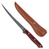 Gone Fishing Gone Fishing Fillet Knife With Sheath 12.25 Inches Fillet Knife, Brown - Box of 8