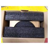 FUKUMARU Elevated Dog Ceramic Bowls, 32 OZ Raised Food Feeding Dishes for Large Cats and Medium Dogs, Solid Bamboo Water Food Stand Feeder Set with Anti-Slip Feet