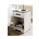 Signature Design by Ashley Shawburn Whitewash One Drawer Nightstand