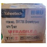 12" x 12" Wood Interlocking Deck Tile in Brown