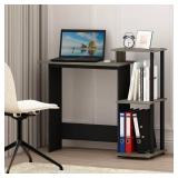 Efficient Home Laptop Notebook Computer Desk, French Oak/Black