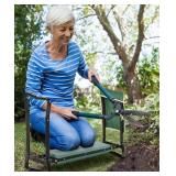 Garden Kneeler and Seat with Large Side Tool Pouch and Easy Folding Design