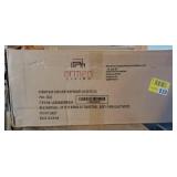 Sonia 26" Counter Height Barstool in Walnut Wood Finish with Gray Faux Leather