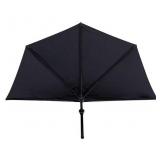 9 ft Half Outdoor Patio and Table Umbrella with Tilt