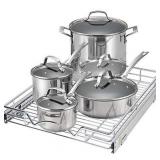 Pull Out Drawer Cabinet Organizer - Heavy Duty Slide Out Kitchen Cabinet Storage Shelves, Sliding Drawer for cabinet -20"W x 21"D