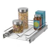 Pull Out Sliding Steel Wire Under Cabinet Drawer Organizer