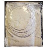 LAMINET 6 Piece Quilted Dinnerware Storage Starter Set - Includes 4 Plate Cases, 1 Cup Case & Platter Case - White