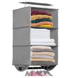 Hanging Closet Organizer with Garment Rod