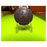 1870  EAST AFRICA - DIEZ CENTIMOS