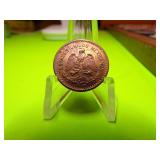 1921 MEXICO 2 CENTAVOS, 1945, 1928, 1945, 1925 - 1 CENTAVOS