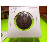 1859, 1903, 1904  CANADIAN  1 CENT