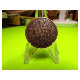 1919  INDIA  1/4 ANNA