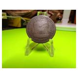 1844  MONTREAL CANADA  1/2 PENNY