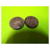 5-1942, 9-1943, 2-1945  WWII SILVER JEFFERSON NICKELS