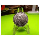 MEXICAN COINS  5  - 1 PESO, 1 CEN QUINTA CENTAVOS, 1 DOLLAR, 20 DOLLAR, 1 QUINTA CENTAVOS