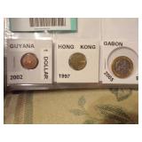 GUYANA, HONG KONG, AND GABON COINS