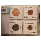 IRELAND, ISRAEL, AND HUNGARY COINS