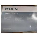 MOEN Wellton 4-Piece Bath Hardware Set with 18 in. Towel Bar, Paper Holder, Towel Ring and Robe Hook in Brushed Nickel