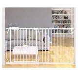 Extra Wide Baby Gate for Stairs Doorways Hallways Tension Baby Gate Walk Through Child Gates for Kids or Pets Indoor Safety Gates 57.5-62 Inch