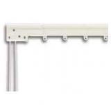 Spring Window Fashions Super Heavy Duty Traverse Curtain Rod 48-84 Inch, White (One Way Draw: Left)