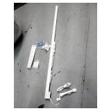 Spring Window Fashions Super Heavy Duty Traverse Curtain Rod 48-84 Inch, White (One Way Draw: Left)