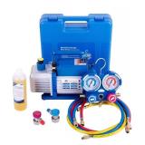 3.5 CFM Air Vacuum & AC Manifold Gauge Set Kit