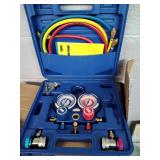 3.5 CFM Air Vacuum & AC Manifold Gauge Set Kit