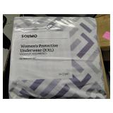 3 Pks (14 ct each-42 total) solimo women?s Protective Underwear XXL Waist 64-80"