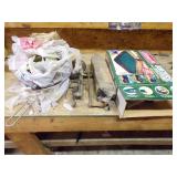 AIR MATTRESS, MEAT GRINDER, KITCHEN ITEMS