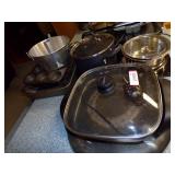 ELECTRIC SKILLET, GRILL, POTS AND PANS