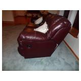 EXQUISITE LEATHER SOFA DUAL RECLINER
