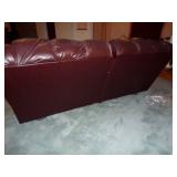 EXQUISITE LEATHER SOFA DUAL RECLINER