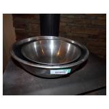 2 LARGE SS BOWLS