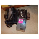 VINTAGE CELL PHONES AND MIRROR