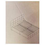 DHP Rose Upholstered Bed (Queen Size)