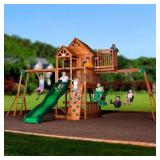 Backyard Discovery Skyfort II Wooden Cedar Swing Set