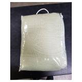 Mk Collection Solid Embossed Bedspread Bed Cover (King/Cali King Size)