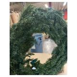 Vickerman Clear Frosted Bellevue Alpine Artificial Christmas Wreath