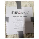 Evergrace Solid Cozy Knot Throw