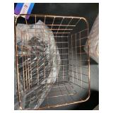 Wire Storage Basket Metal Household Storage Organizer Bins (5 PACK)