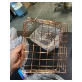 Wire Storage Basket Metal Household Storage Organizer Bins (5 PACK)