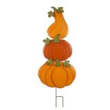 Glitzhome Metal Pumpkin Yard Stake