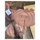 Glitzhome Metal Pumpkin Yard Stake