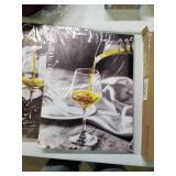 White Wine Kitchen Canvas Art Set