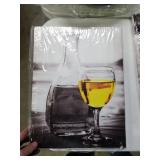 White Wine Kitchen Canvas Art Set