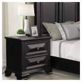 Round Hill Furniture 2-Drawer Nightstand