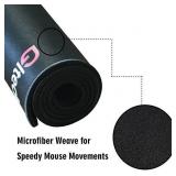 XXL Large Mouse Pad, GLTECK Extended Mousepad, double sided black and red Big Mouse Pad XXL Large Mouse Pad