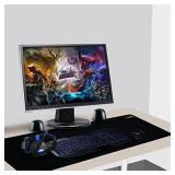 XXL Large Mouse Pad, GLTECK Extended Mousepad, double sided black and red Big Mouse Pad XXL Large Mouse Pad