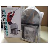 Pittaigo Manual Ice Crusher for Home Bar Restaurant Party Cold Drinks, Zinc Alloy Construction Stainless Steel Blades for Fast Crushing